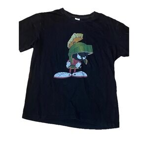 Y2k Vintage 90s Marvin The Martian Bad Boy T Shirt Looney Tunes Size S Black